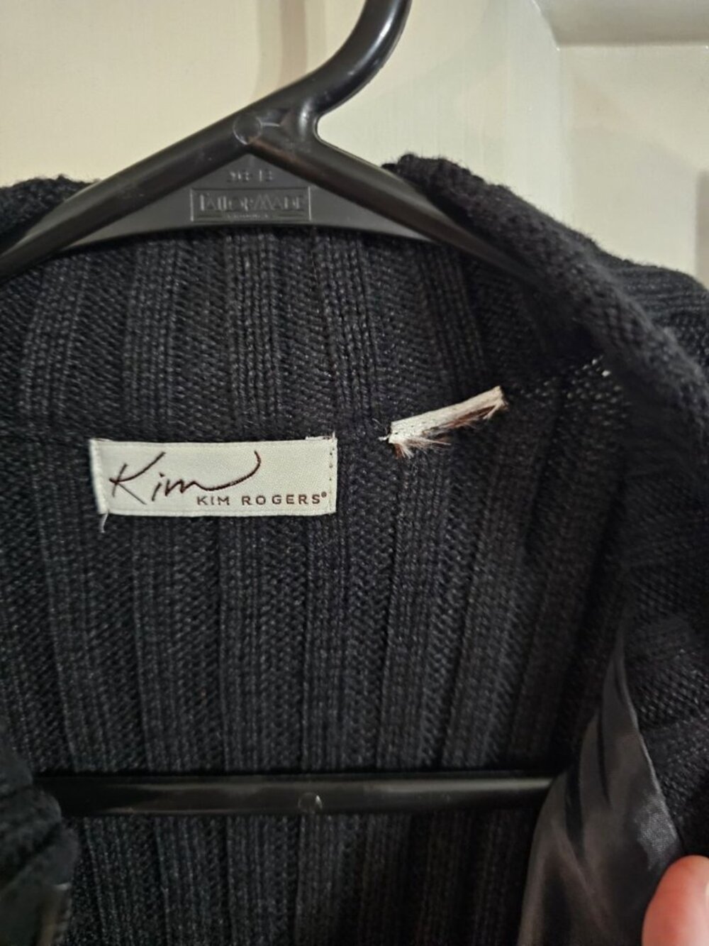Kim Rogers Women Large Vest Black Grey Leopard Faux Fur Statement Y2K Archival - Picture 4 of 6